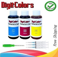 3x100ml CMY refill ink for Canon cartridge CL-244 PIXMA MX492 MG2520 MG2522