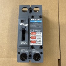 SIEMENS QR22B200 2 Pole 200 Amp QR2 Circuit Breaker New No Box