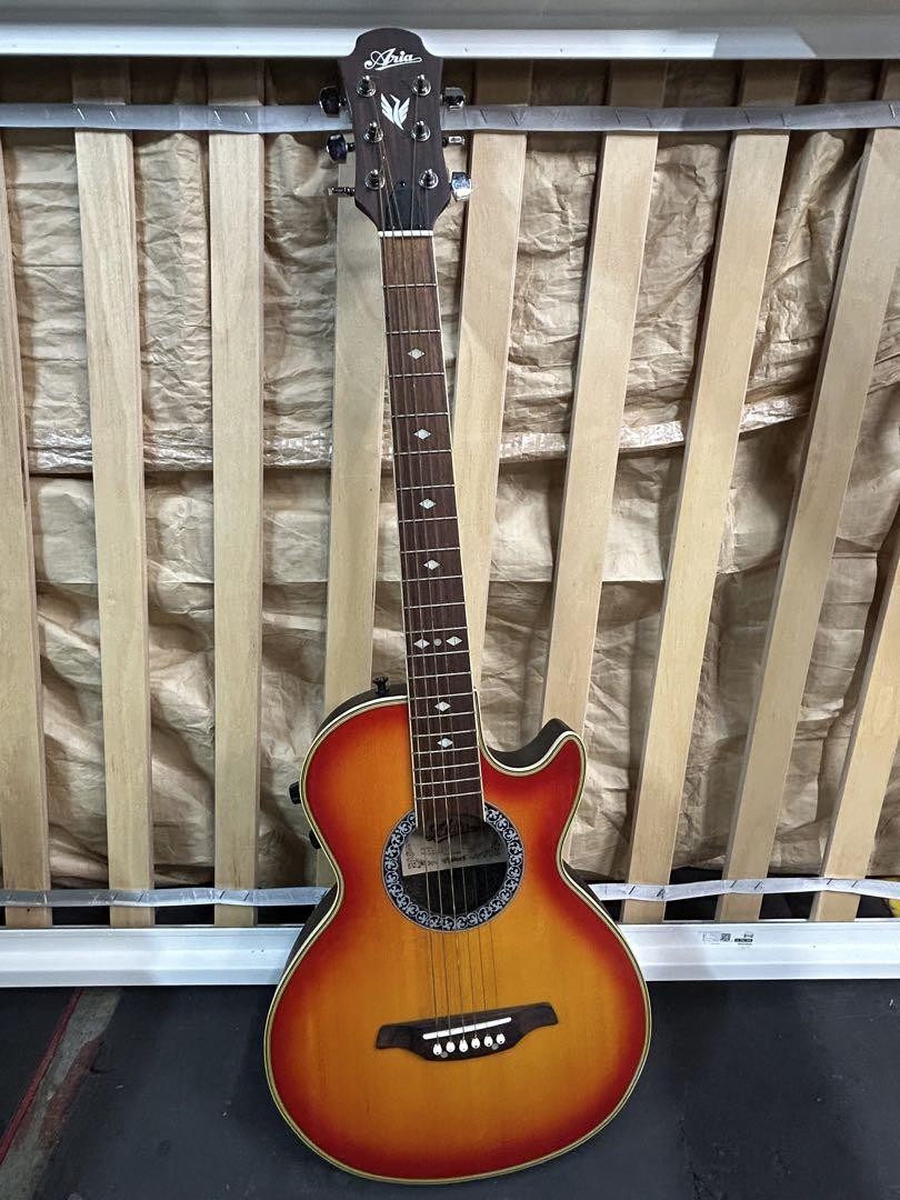 Acoustic Guitar Aria AMB-30S CS Cherry Sunburst Made in