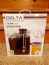 Delta Juice Extractor 1.3 Liter 400 Watt Matte Black with Rose Gold Design