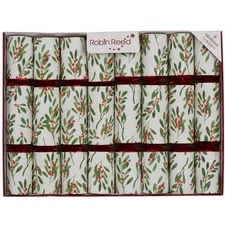 Robin Reed H5 Christmas 8pc 10" Themed Crackers - Jolly Holly 52401.NOV