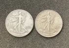 1941, 43-P Walking Liberty Half Dollars #2796 (Lot of 2 Coins) *Sweet Girls*