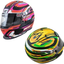 Zamp H760C49S RZ-70E Switch Graphic Helmet, Green/Black, S