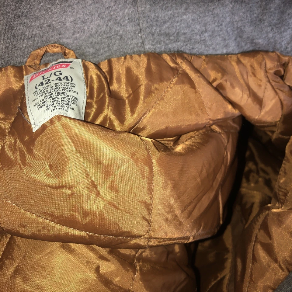 Jaqueta Dickies Masculina L Marrom Jaqueta de Lã com Capuz de Lona de Pato com Capuz Tarefa 42-44 - Imagem 3 de 4