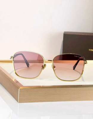 Tom Ford Fern Sunglasses TF1029 Gold/Pink Gradient 57-17  display picture 1