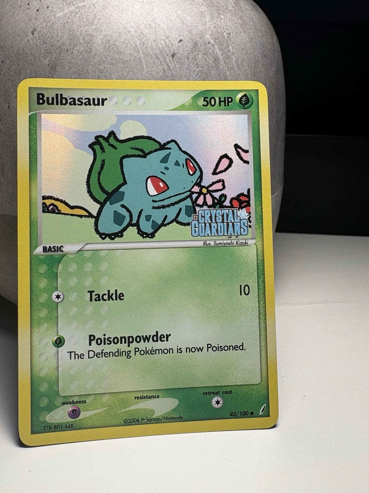Pokemon Bulbasaur #45/100 Crystal Guardians Stamped Reverse Holo NM Condition