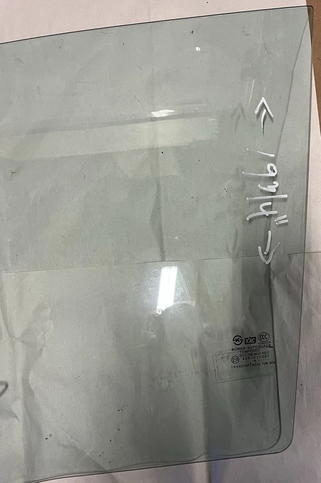 Hyundai Accent Dodge Verna 2000-2006 2 puertas hatchback conductor puerta izquierda ventana vidrio Foto 3 de 4