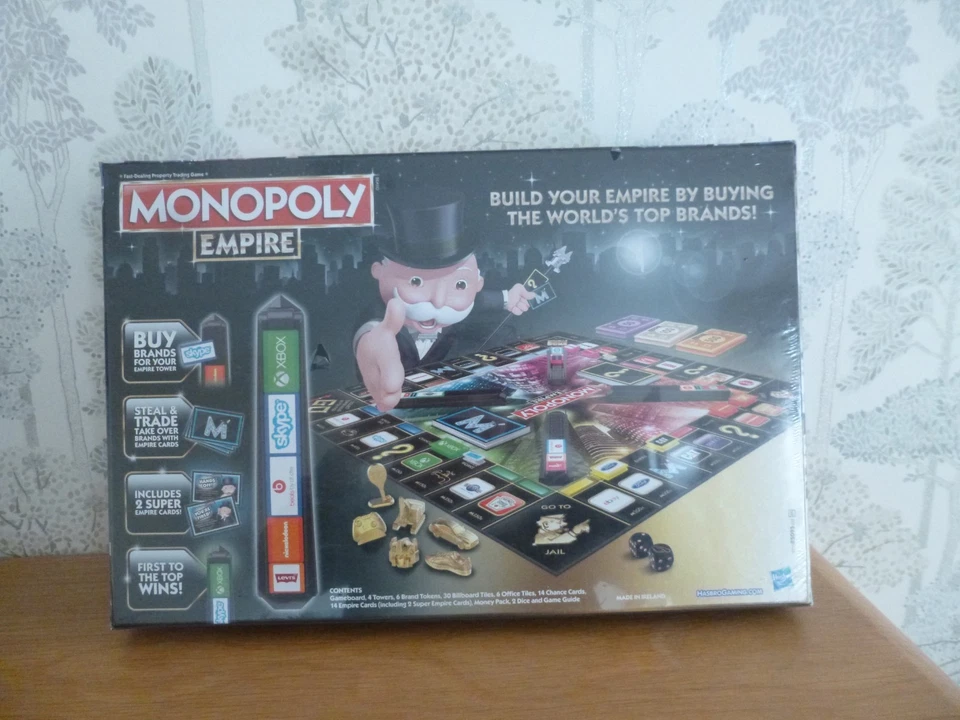 Hasbro Monopoly Empire Board Game Gold Edition Includes New Brands & Tokens BNS - Image 3 of 4