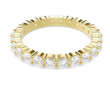 SWAROVSKI 5750616 Anello a fascia Matrix Vittore Bianco color oro Tg 52 SW003970