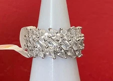 Bomb Party Ring “Gorgeous Bliss” RG39179 CZ Rhodium Sz 7