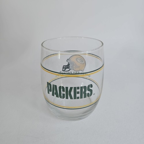 Vintage Green Bay Packers NFL Low-Ball Rocks Tumbler Glass 8oz - Picture 2 of 5