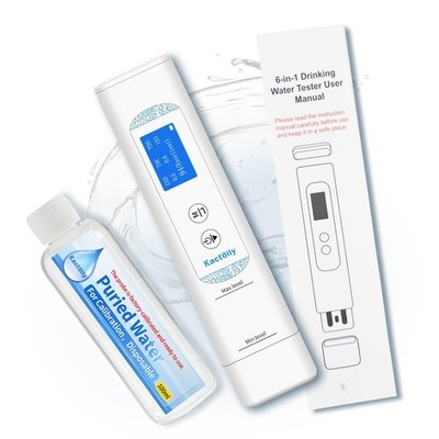 6 in 1 Digital Water Tester for Drinking Water, Lab Grade TOC/COD/EC/UV275/Te...