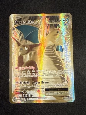 Pokémon TCG Dragonite-EX Evolutions Full Art Holo Card 106/108 Ultra Rare