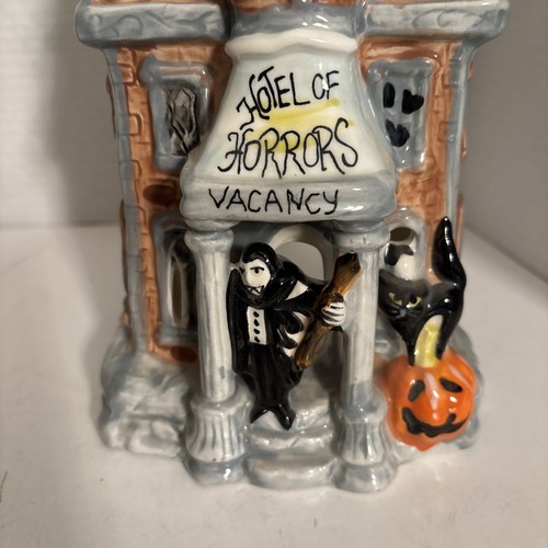 Blue Sky “Hotel of Horrors” Heather Goldminc Vampire Tea Light Candle House - Picture 2 of 11
