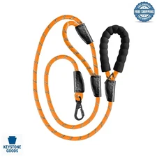 Heavy Duty 6ft Double Handles Reflective Dog Leash for Large Dogs