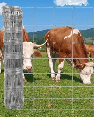 Farm Fence 4ftx328ft Heavy Duty Galvanized Cattle Fence Animals Protect Fencing