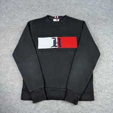 Tommy Hilfiger Jumper Mens Small Black Lewis ...