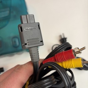 Nintendo 64 N64 Funtastic Ice Blue Console W/ Matching OEM Controller