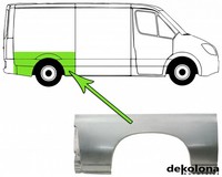 Reparaturblech KotflüGel Hinten Rechts FüR CitroëN, Peugeot, Fiat Ab 02.94