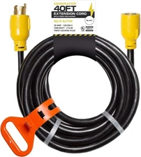 Iron Forge HD Generator L14-30 Ext Cord 40Ft Power Cable 30 Amp 250v 7500 Watts