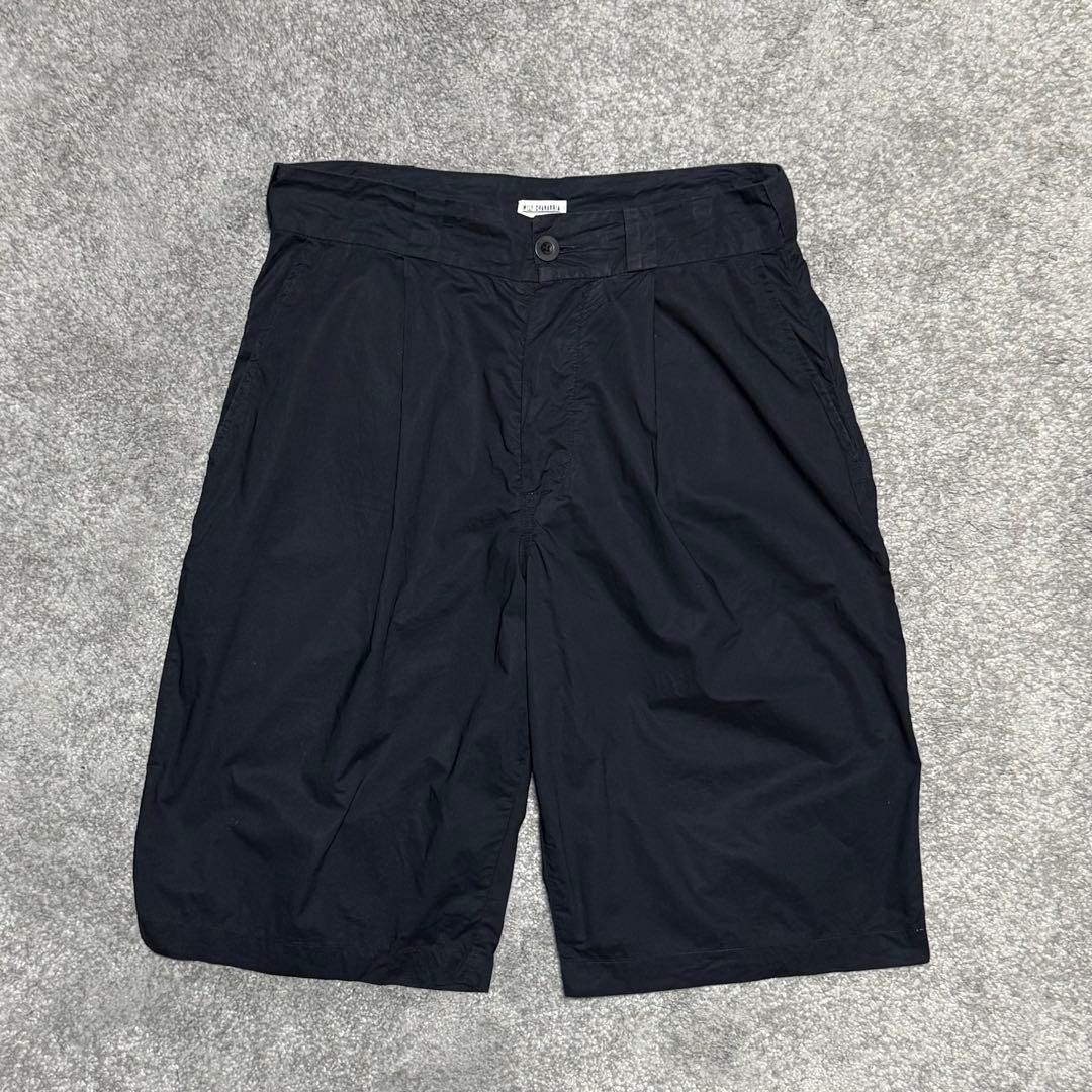 WILLY CHAVARRIA Pleated Work Shorts Black M SS23-PERU035WVN