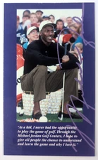 Very RARE! Michael Jordan Golf Promo Card, 3x5