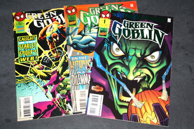 Green Goblin #1, 2 u. 3 - US 1995 Marvel Comics Group - Mit Trading Card Pack!