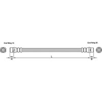 Metzger 4110251 Bremsschlauch FüR Audi A8 D3 4E2 4E8