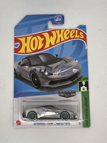 Automobili Pininfarina Battista Zamac #108/250 Hot Wheels 2023 Green Speed 009 - Imagen 1 de 3