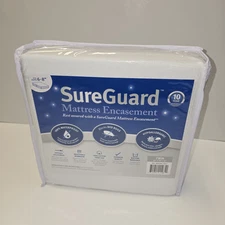 Twin SureGuard Mattress Encasement - Waterproof, Block Bed Bugs, Hypoallergenic