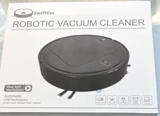 SwiftVac Smart Robotic Vacuum Floor Cleaner USB Rechargeable, New-Factory-Sealed