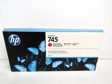 OEM HP 745 Chromatic Red 300ml Ink Cartridge F9K06A for Z2600 Z5600 - Expired