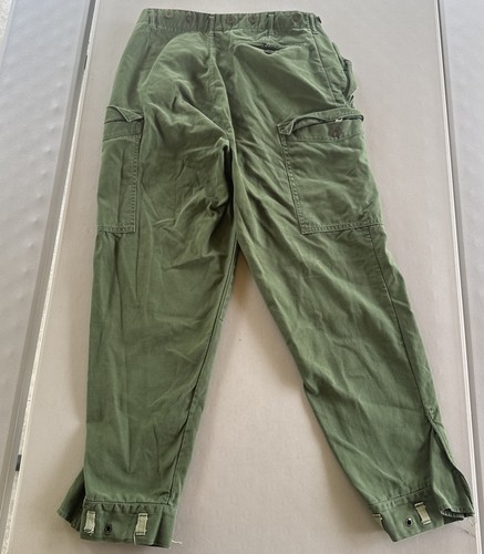 VTG Military Pants 30x29.5 Army Green Swedish Czech Double Knee Cargo Combat C48 - Picture 8 of 10