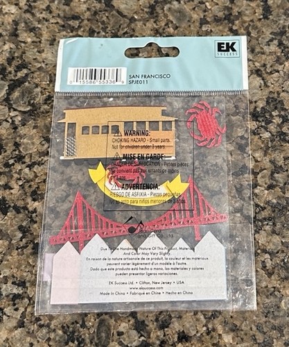 Jolee's Boutique Dimensional Stickers SAN FRANCISCO 6 Pieces Golden Gate Houses - Picture 2 of 2