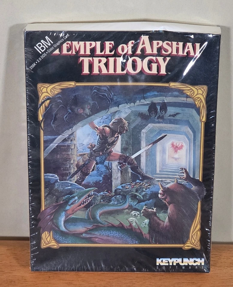 New Sealed Temple of Apshai Trilogy 3.5" IBM PC Big Box Game Complete CIB 1989 - Image 3 of 4