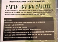 Picket Fence studios - 5" x 6" Paper inking palette