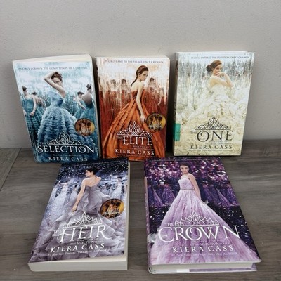 The Selection Series lot Books 1 to 5 by Kiera Cass Elite The One The Heir Crown