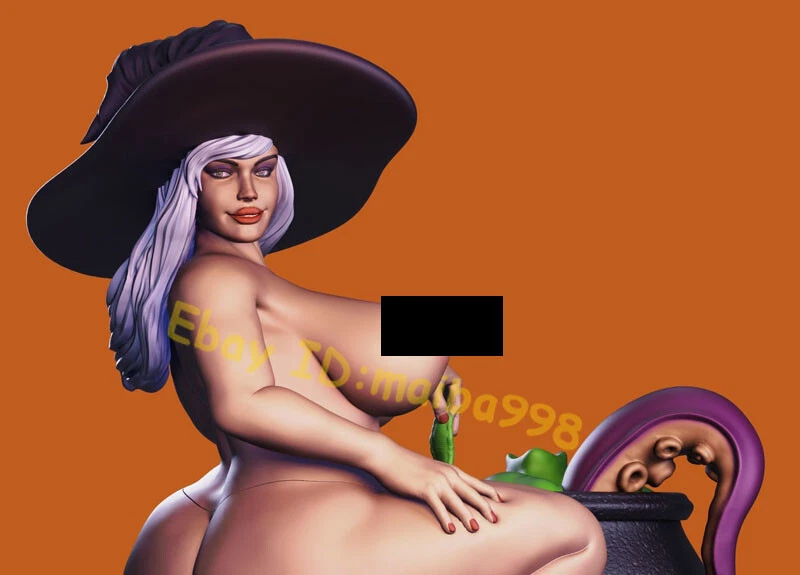 HALLOWEEN WITCH 3D Print Garage Kit Figure Model Kit Unpainted Unassembled GK - Image 3 of 4