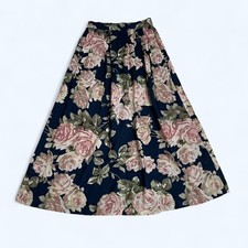 SAG HARBOR True Vintage Cottagecore Tea Length Skirt UK Size 6 US 2 EU 34