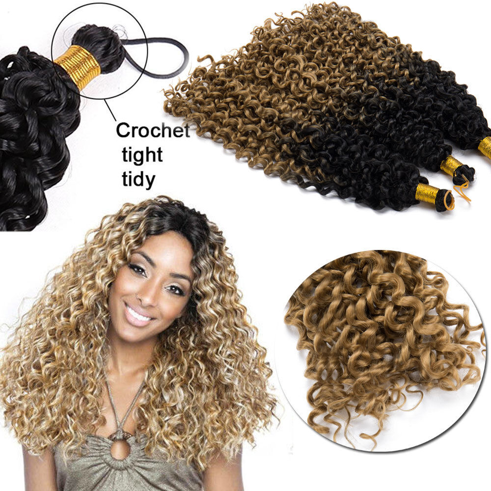 Blonde Curly Hair Extensions (Head)