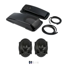 Hard Saddlebag Lids & 5x7'' Speakers Fit For Harley Electra Street Glide 93-13