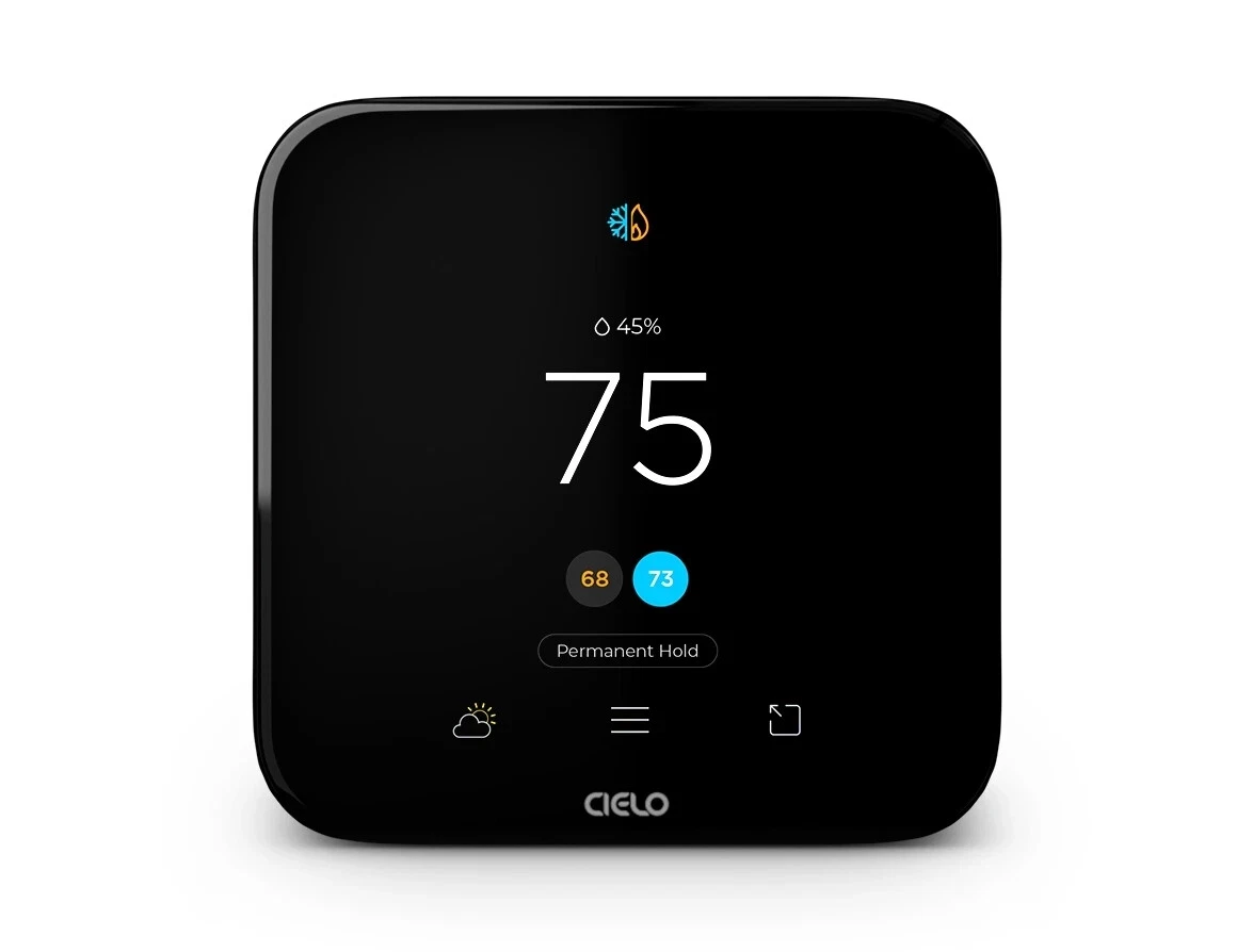 Cielo CT101WA Smart Thermostat, up to 4 Heat/2 Cool, Dual Fuel, Touchscreen