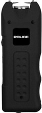 POLICE Stun Gun Self Defense 628 Rechargeable LED Flashlight & Siren Alarm Black