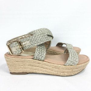 gold platform espadrille sandals