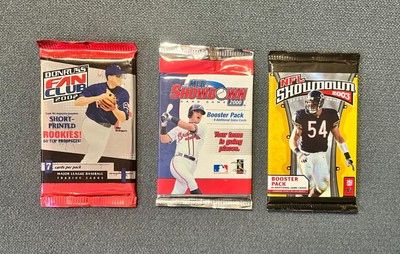 MLB Showdown 2000 NFL Showdown 2003 Unopened Booster Pack 2002 Donruss Fan Club