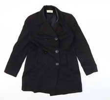 Liquid Womens Black Coat Size 12 Shoulder Pads
