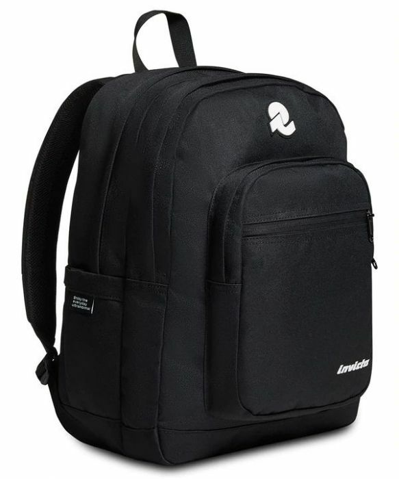 Zaino invicta doppio scomparto Jelek plain nero jet black 38lt