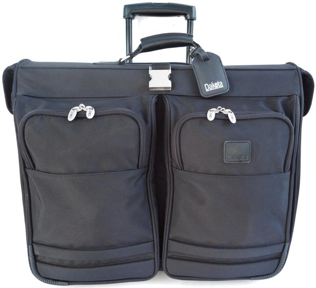 Dakota by Tumi Garment Bag Luggage Black Ballistic Nylon 23" Wheeled