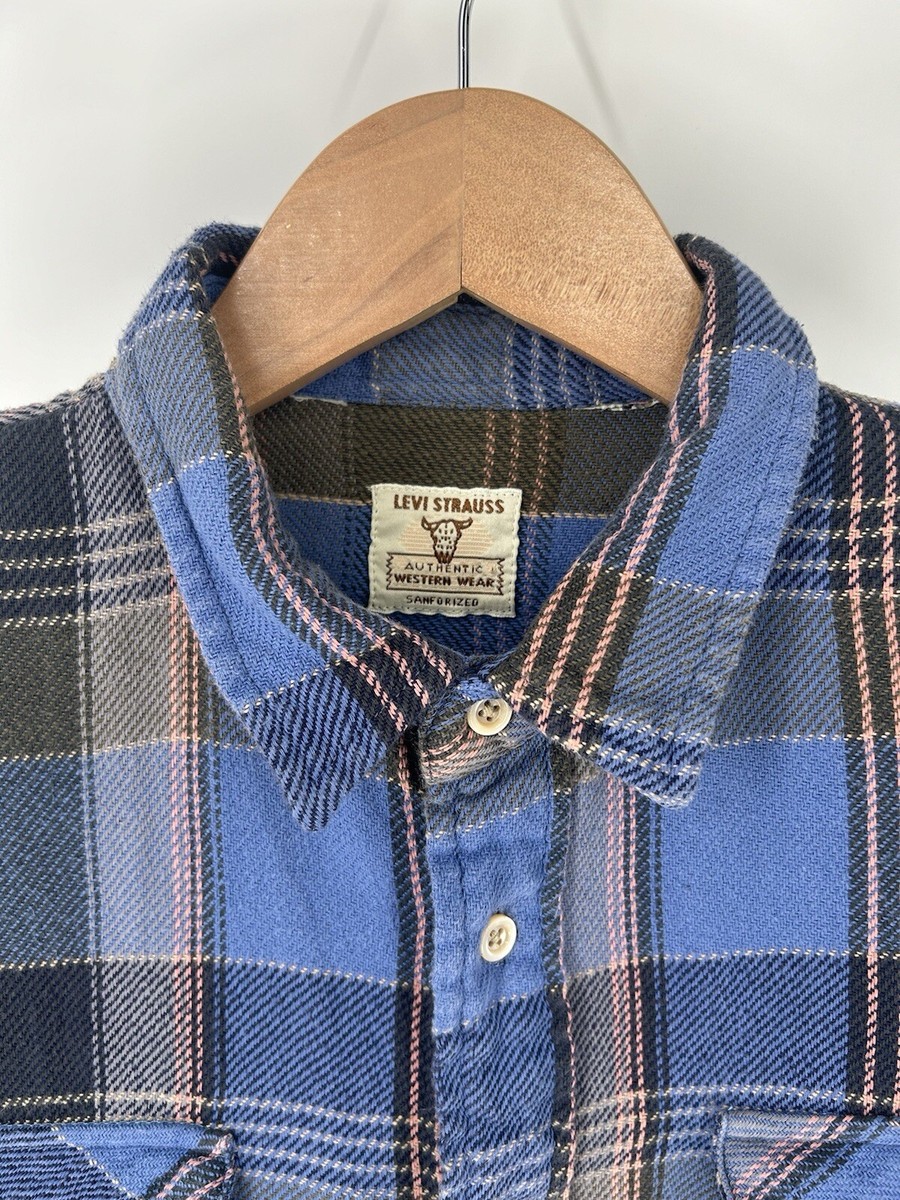 LVC levis vintage clothing Flannel shirt made in italy Shorthorn