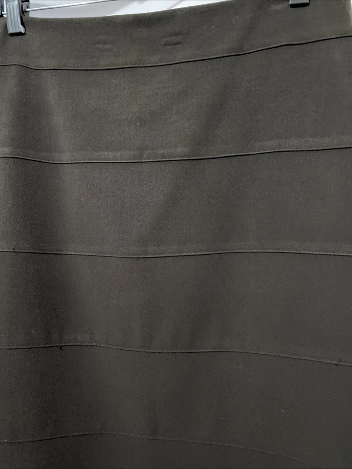 Falda Lápiz THALIAN Marrón Otoño Invierno Abertura Trasera Talla 6 Mezcla Poliéster Forrada Foto 4 de 4